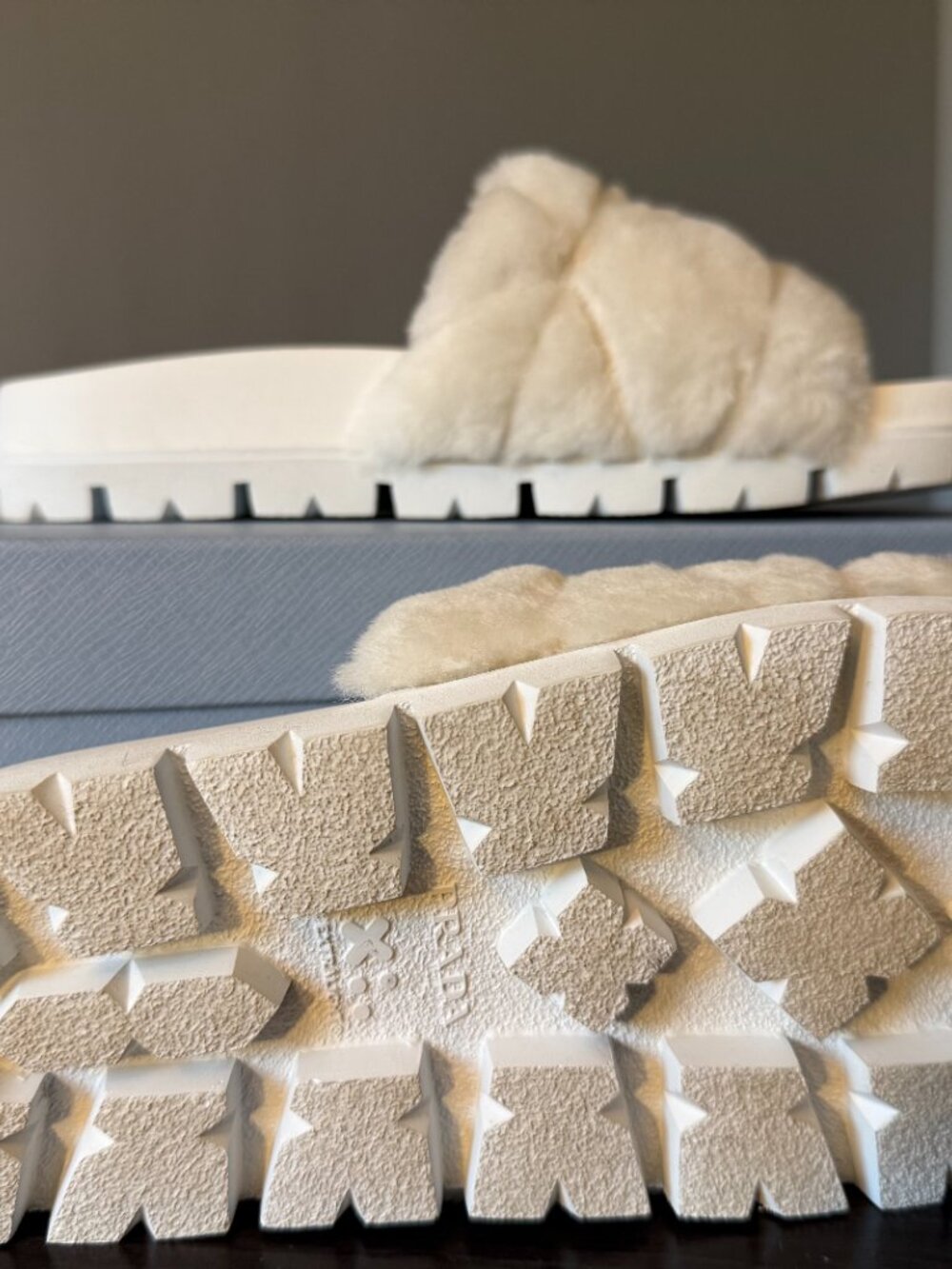 Prada Quilted Shearling Platform Slides - EU39 & US9 - Picture 6 of 6